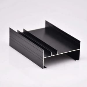 anodized black aluminum profiles