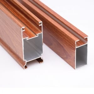 wooden grain aluminum profile