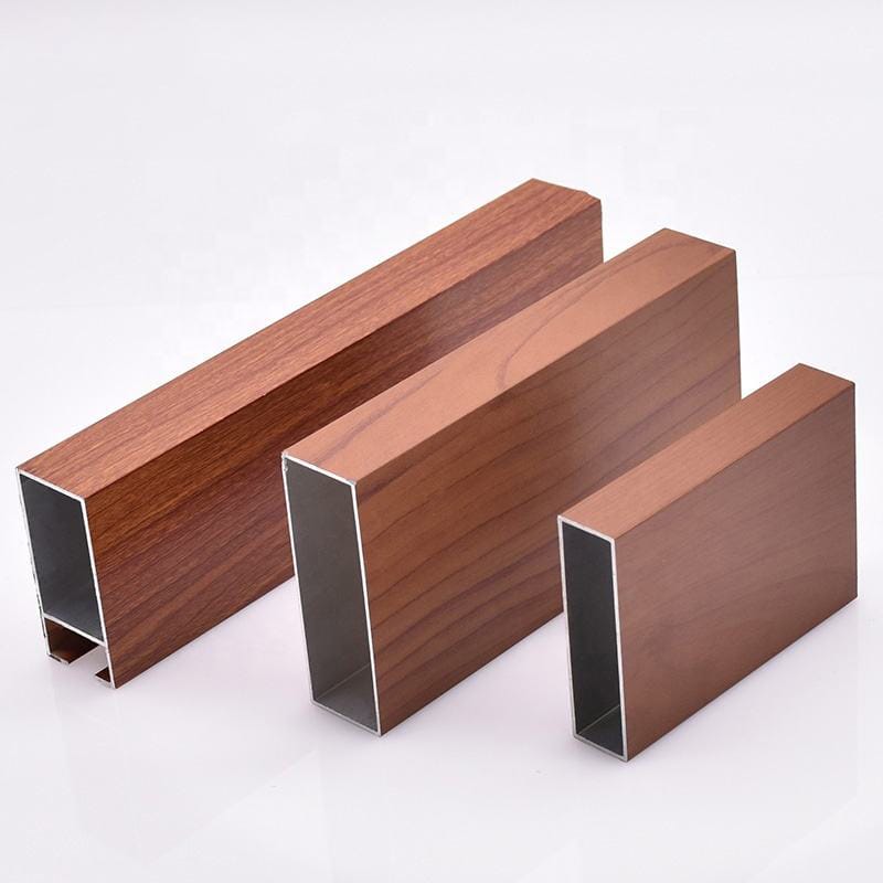 wooden grain aluminum profile